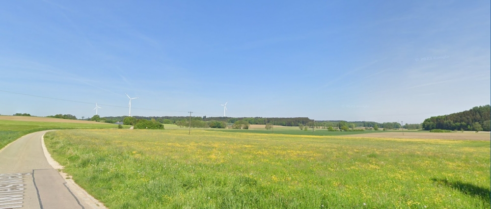 Ausblick im Sommer Dachgeschosswohnung Sielenbach