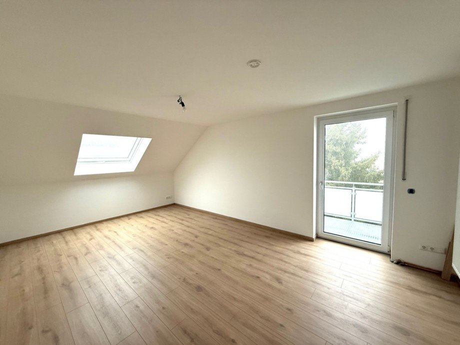 Wohnzimmer Dachgeschosswohnung Sielenbach